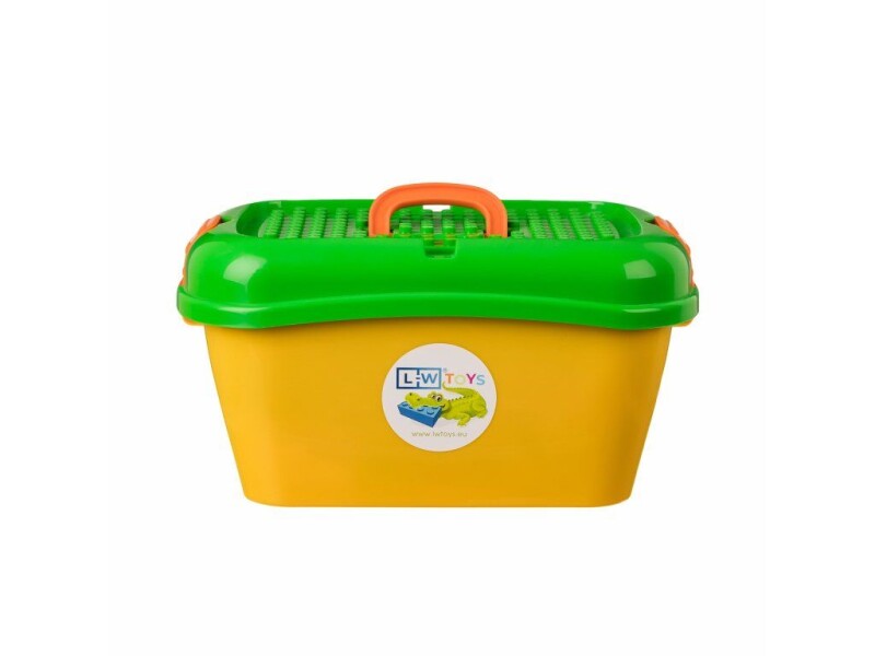 L-W Toys Junior Plastový box - Junior kostky